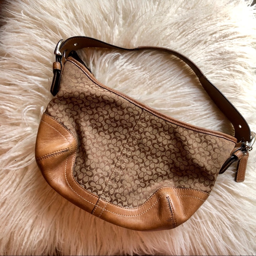 Coach 6351 “Soho” Signature Khaki Hobo Bag